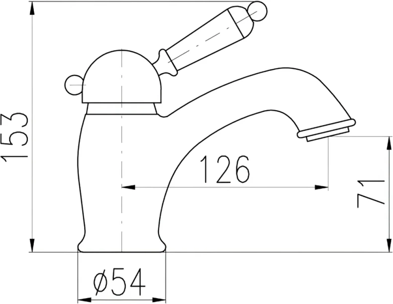 Смеситель для биде Rav Slezak Labe черный матовый - хром L545.5KCMATC - 3