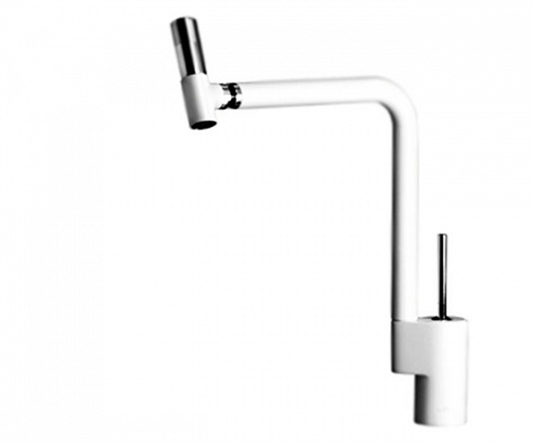 Смеситель для кухонной мойки Webert 360° белый  TS920302779 - 0