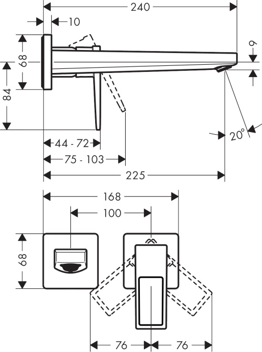 Смеситель Hansgrohe Metropol 74526000 для раковины - 1