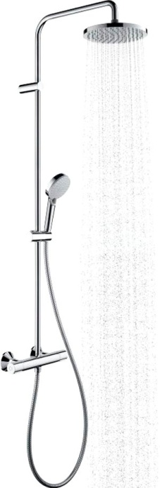 Душевая стойка Hansgrohe Vernis Blend 26276000 Showerpipe 200 1jet с термостатом, хром - 6