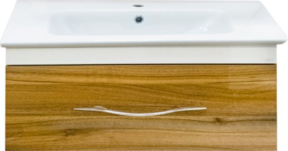 Тумба под раковину Misty Турин 100 подвесная, орех П-Тур01100-96141ЯП - 0