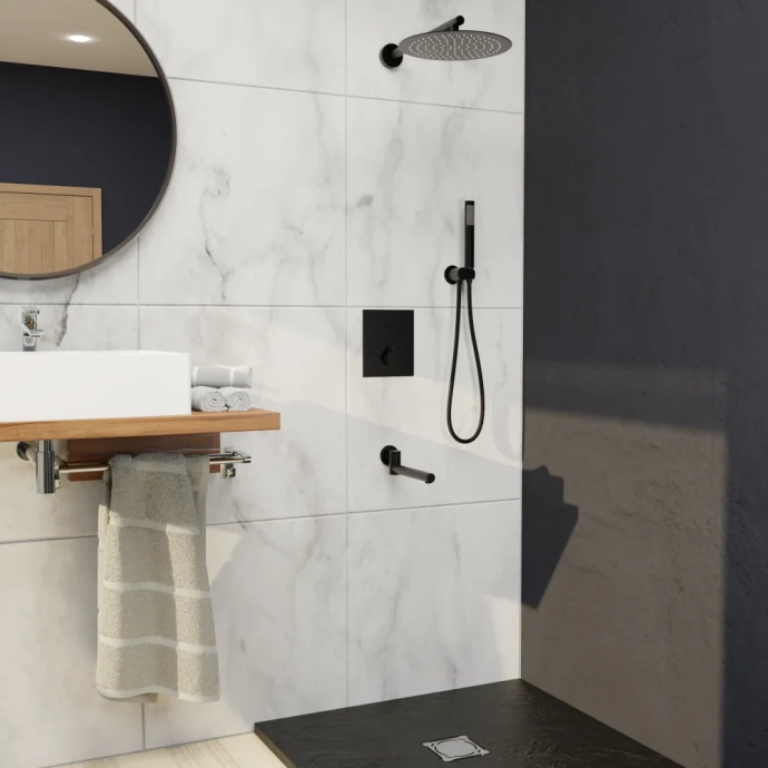 Душевой комплект RGW Shower Panels SP-370B черный матовый 511408370-04 - 1