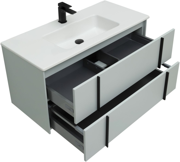 Тумба под раковину Allen Brau Reality 100 светло - зеленый матовый 1.32007.PWM - 2