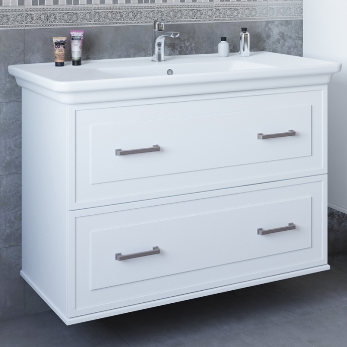 Тумба для комплекта Sanflor Модена 105 подвесная, белая C04615 - 0