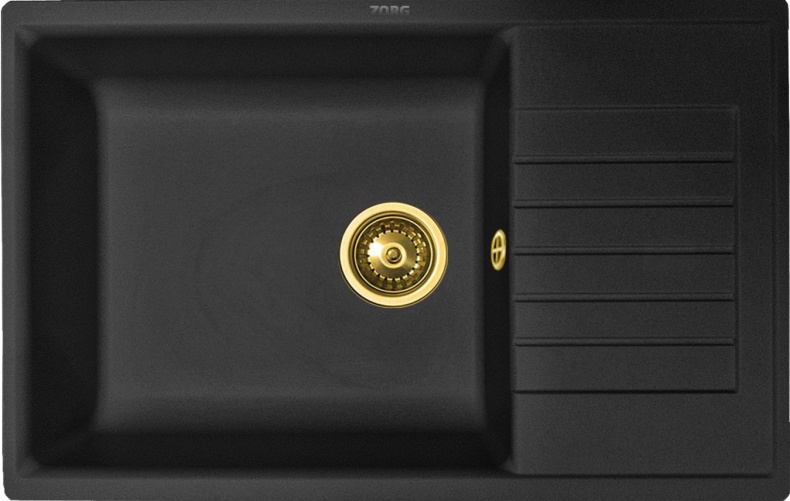 Мойка кухонная Zorg Granit GR 780 BLACK BRONZE бронза - 0