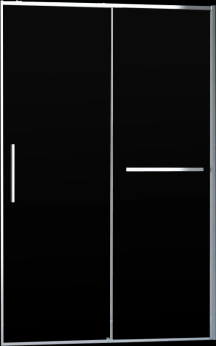 Душевая дверь Vincea Slim Soft 150х200 профиль хром стекло прозрачное VDS-1SS150CL - 8