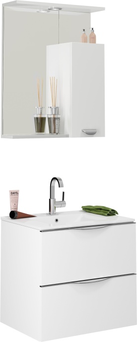 Зеркало-шкаф Vod-Ok Марко 60 R, белый 2447 - 1