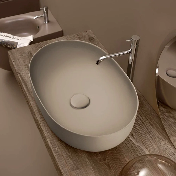 Донный клапан для раковины Kerasan Nolita коричневый матовый  923381 - 1