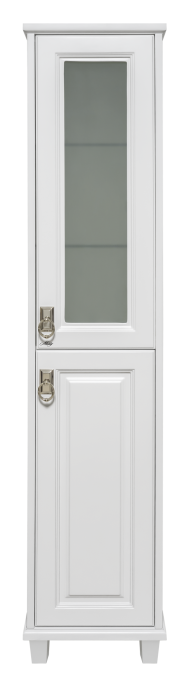 Версаль - 35 Пенал со стеклом белый матовый прав. П-Вер05035-011ВСП - 0