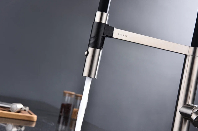 Смеситель для кухни Paulmark Leader сталь Le214101-NI - 9