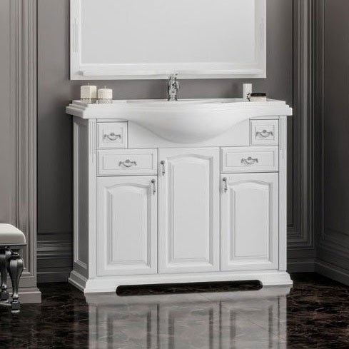 Тумба для комплекта Opadiris Риспекто 100 белая матовая Z0000012631 - 1