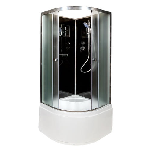 Душевая кабина Deto B 100х100 хром  B10BLACK - 1