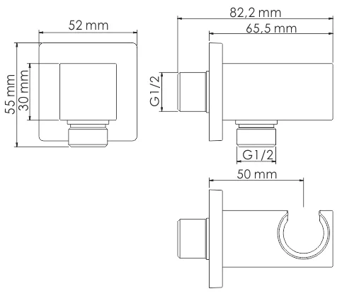 Гигиенический душ Wasserkraft Aisch золото матовый А55094 - 8