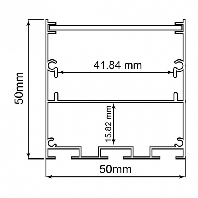 Профиль алюминиевый накладной Feron CAB269 48121 - 1