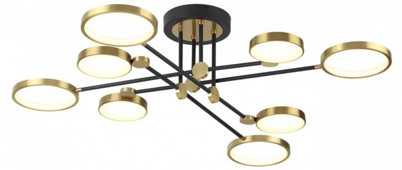 Потолочная светодиодная люстра Odeon Light Midcent Denzel 4320/75CL - 1