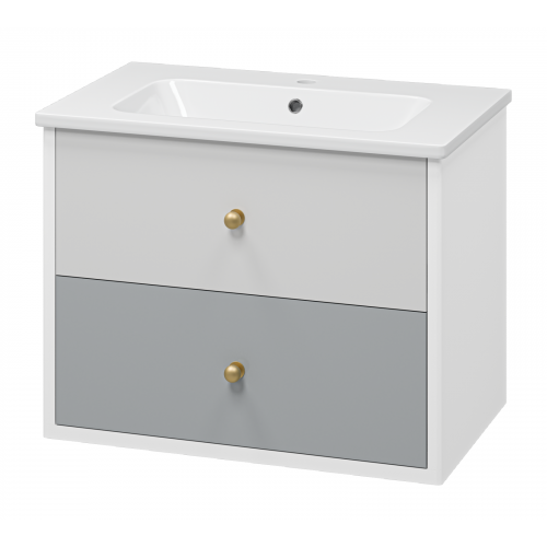 Тумба под раковину Brevita Анастейша 80х57 серый  Ана-06080-01-012Я - 1