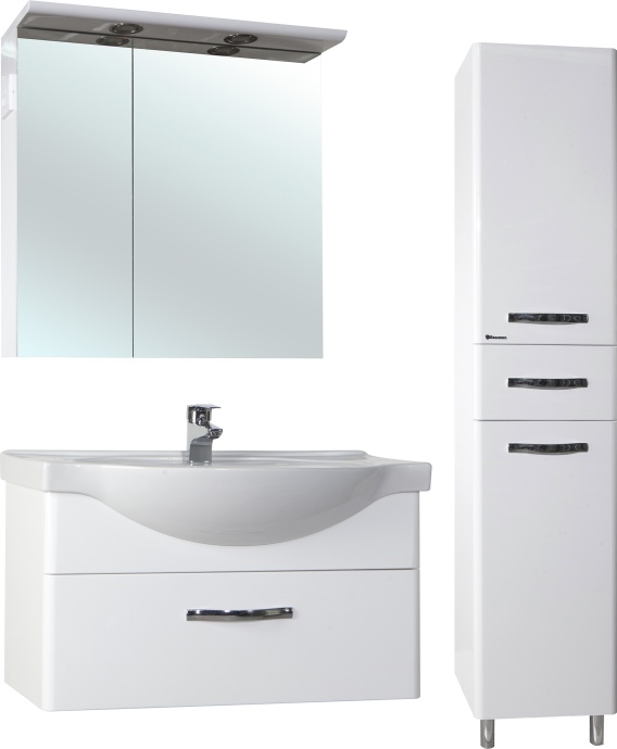 Зеркало-шкаф Bellezza Анкона 80 с подсветкой 4619613000015 - 1