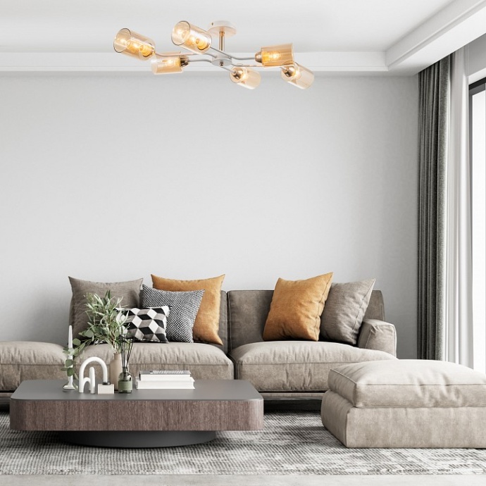 Люстра на штанге Escada Vertigo 1131/6P White/Gold - 2