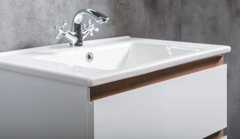 Тумба под раковину Armadi Art Capolda 65 белый ручка дерево 849-065-WW - 1