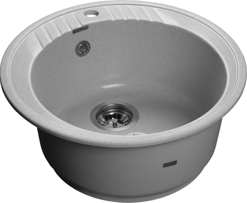 Мойка кухонная GranFest Rondo GF-R520 серый R-520 сер - 0
