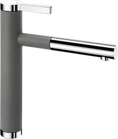Смеситель для кухонной мойки Blanco Linee серый, хром  518439 - 0