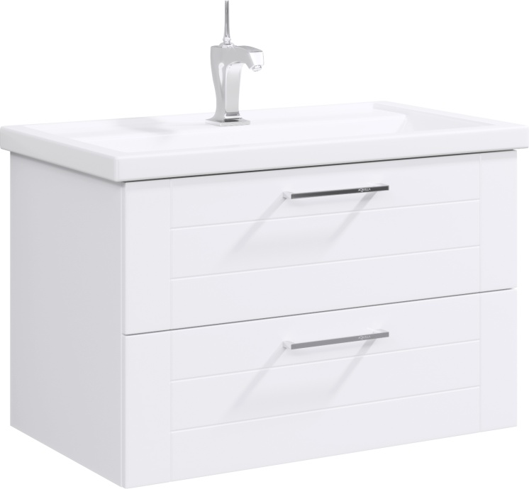 Тумба с раковиной Aqwella Manchester 80 подвесная - 0