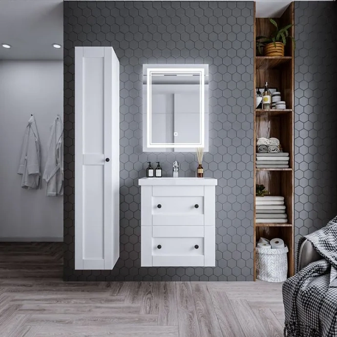 Тумба под раковину Бриклаер Хелена 60 белый  4627125416415 - 2