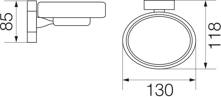 Мыльница Veragio Bonjour VR.BNR-7850.CR хром - 1