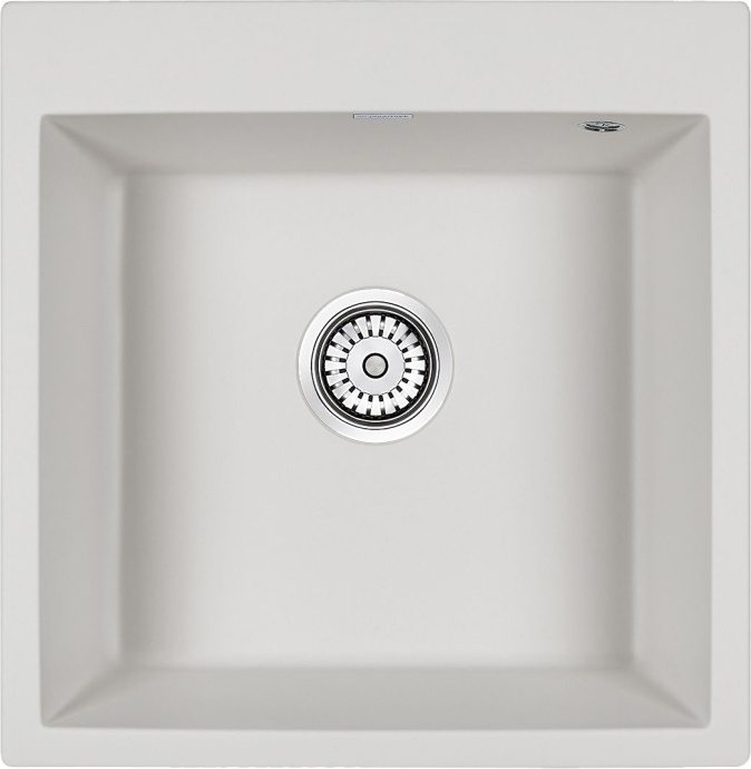 Мойка кухонная Paulmark Praktisch 51 белый матовый PM105152-WH - 0