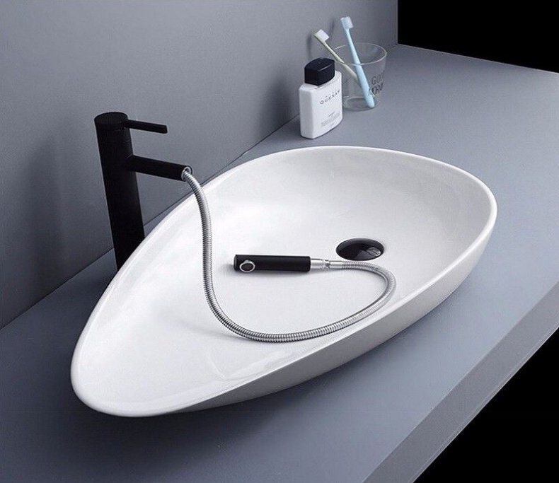 Раковина накладная Ceramalux N 76 белый  7862 - 2