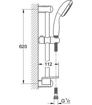 Душевой комплект Grohe Eurostyle New 124416 - 8