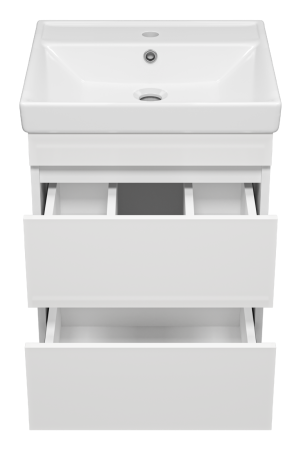 Тумба с раковиной Misty Енисей 50 белая глянцевая УТ000011304 - 1