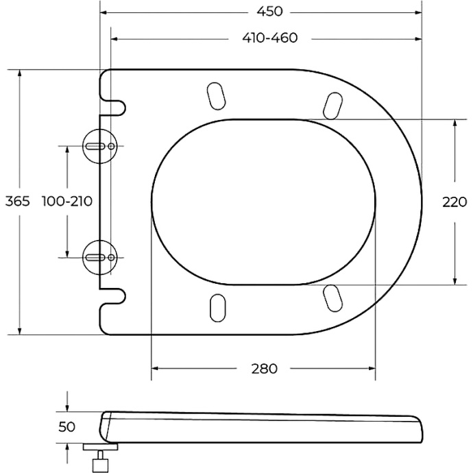 Крышка-сиденье Cezares Stylus белый  CZR-GN-SC - 2
