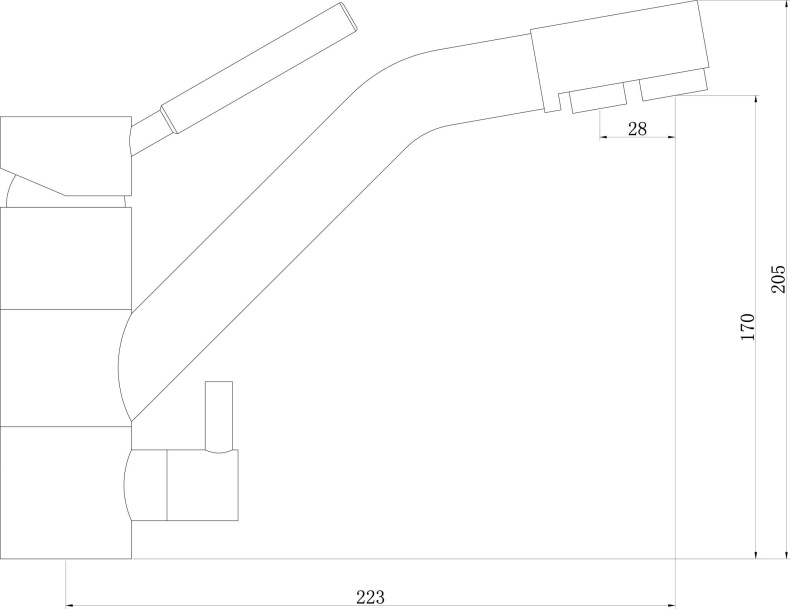 Смеситель Swedbe Selene Plus 8442 для кухонной мойки - 3