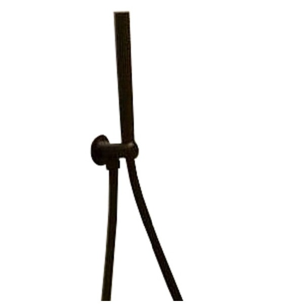 Webert AC0982560 Opera Душевой гарнитур с однорежимным ручным душем и водорозеткой, total black - 0