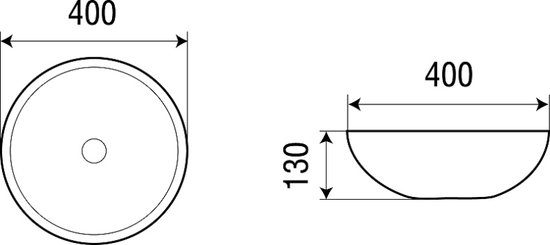 Раковина накладная Weltwasser WW ELBACH 3003 M814 40 голубой - серый  10000004553 - 3