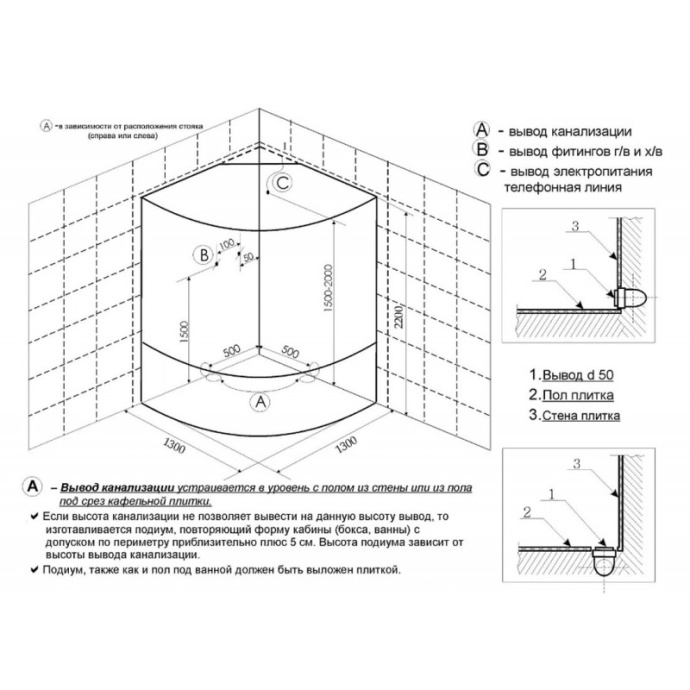 Душевой бокс Frank 130х130 с гидромассажем и баней F-651 - 3