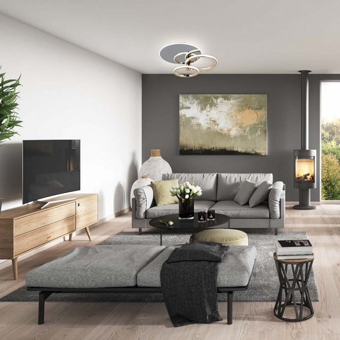 Светильник на штанге Escada Contour 10213/2LED BL Chrome - 1