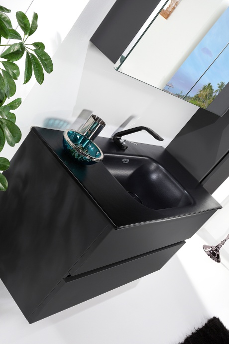 Тумба под раковину Armadi Art Vallessi 100 черный матовый 837-100-A mat - 4