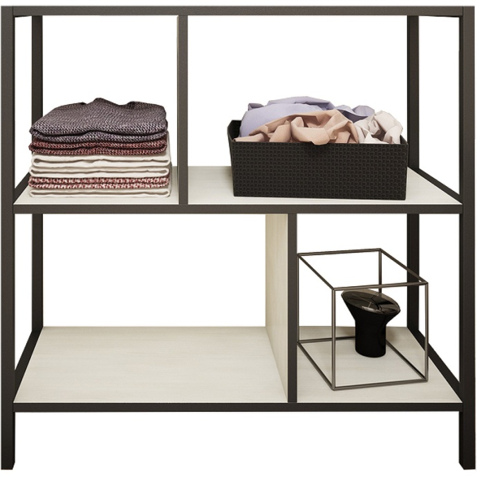 Шкаф Sanflor Лофт 80 черный муар  С08091 - 0