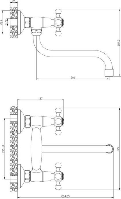 Смеситель Olive'S Girona 01410GR для кухонной мойки - 1