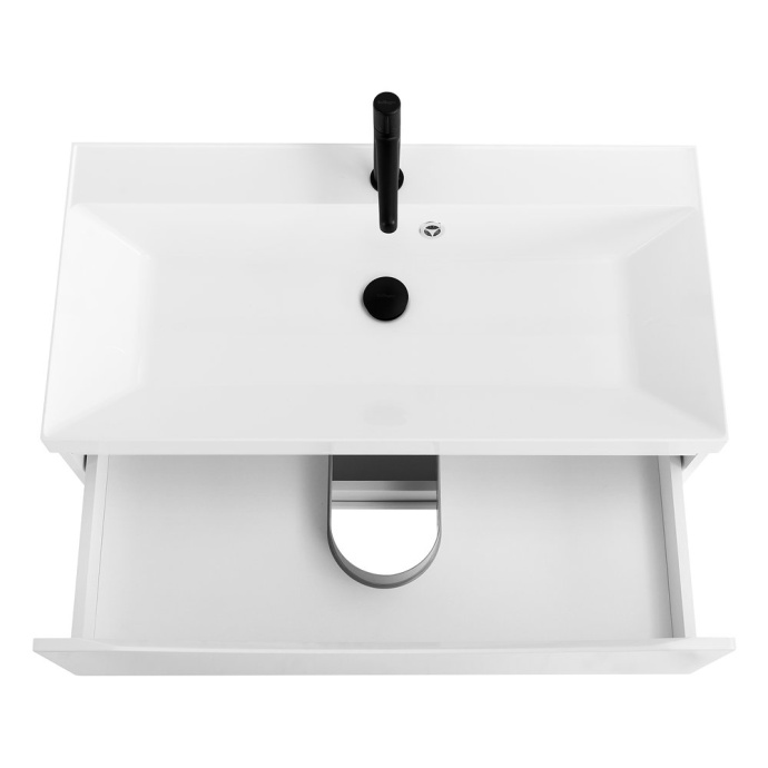 Тумба с раковиной BelBagno Marino 80 белый  - 6