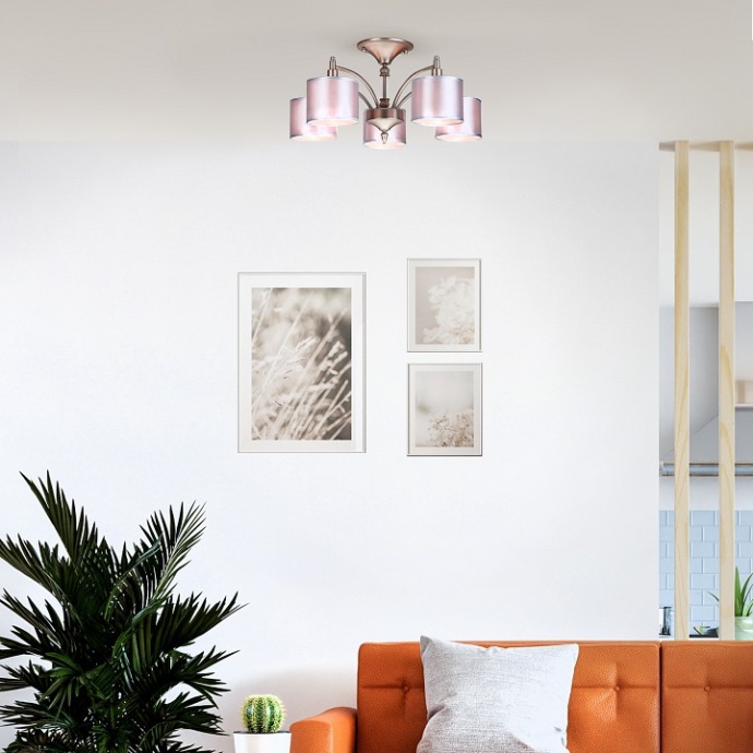 Люстра на штанге Hiper Peach H161-5 - 1