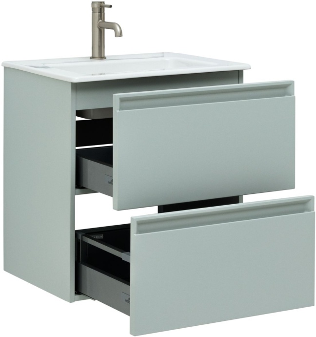 Тумба с раковиной Allen Brau Eclipse 60 светло - зеленый матовый 1.E1001.PWM - 4