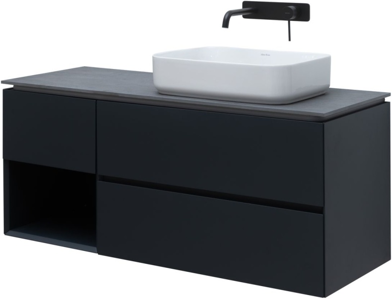 Тумба под раковину Allen Brau Infinity 120 R черный матовый 1.21007.AM - 0