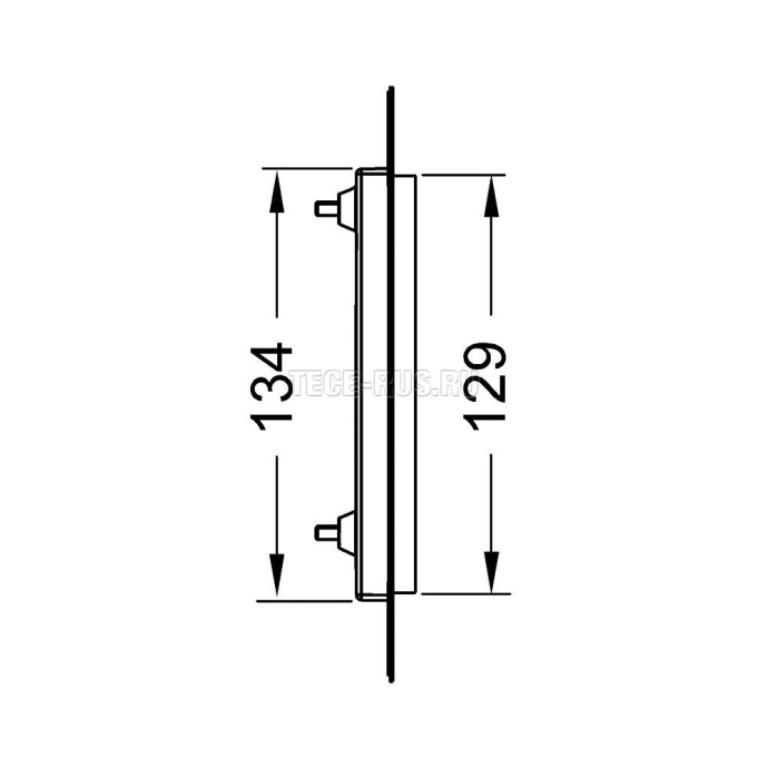Рамка монтажная, TECEloop Urinal, позолоченная 9242648 - 3