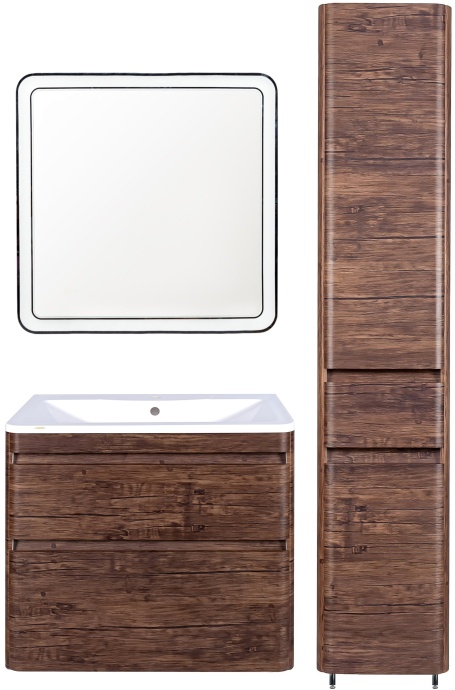 Тумба для комплекта Style Line Атлантика 90 Люкс Plus, подвесная, старое дерево СС-00002209 - 1