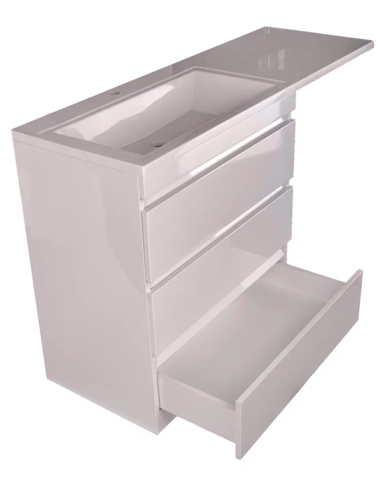 Тумба под раковину Style Line Даллас 150 Люкс Plus, белый  СС-00002305 - 3