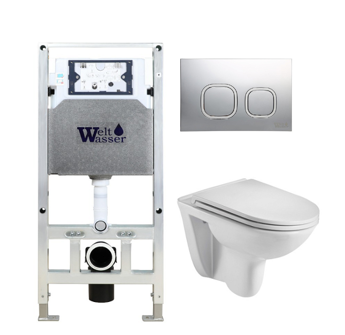 Комплект Weltwasser AMBERG 506 ST + BAARBACH 004 GL-WT + AMBERG RD-MT CR  10000006857 - 0