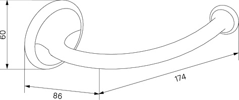 Держатель туалетной бумаги IDDIS Oldie OLDBR00i43 открытый - 3